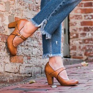 Sofft | Shoes | Sofft Cork Sturdy Brown Miranda Heels 65m | Poshmark